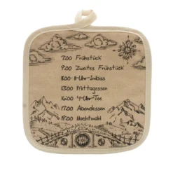 Topflappen-Set Auenland Speiseplan