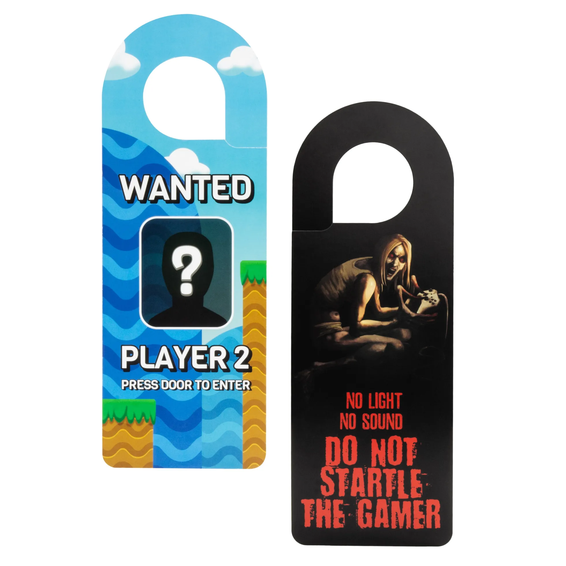 Türhänger für Gamer "Do not startle the gamer / Press door to enter"