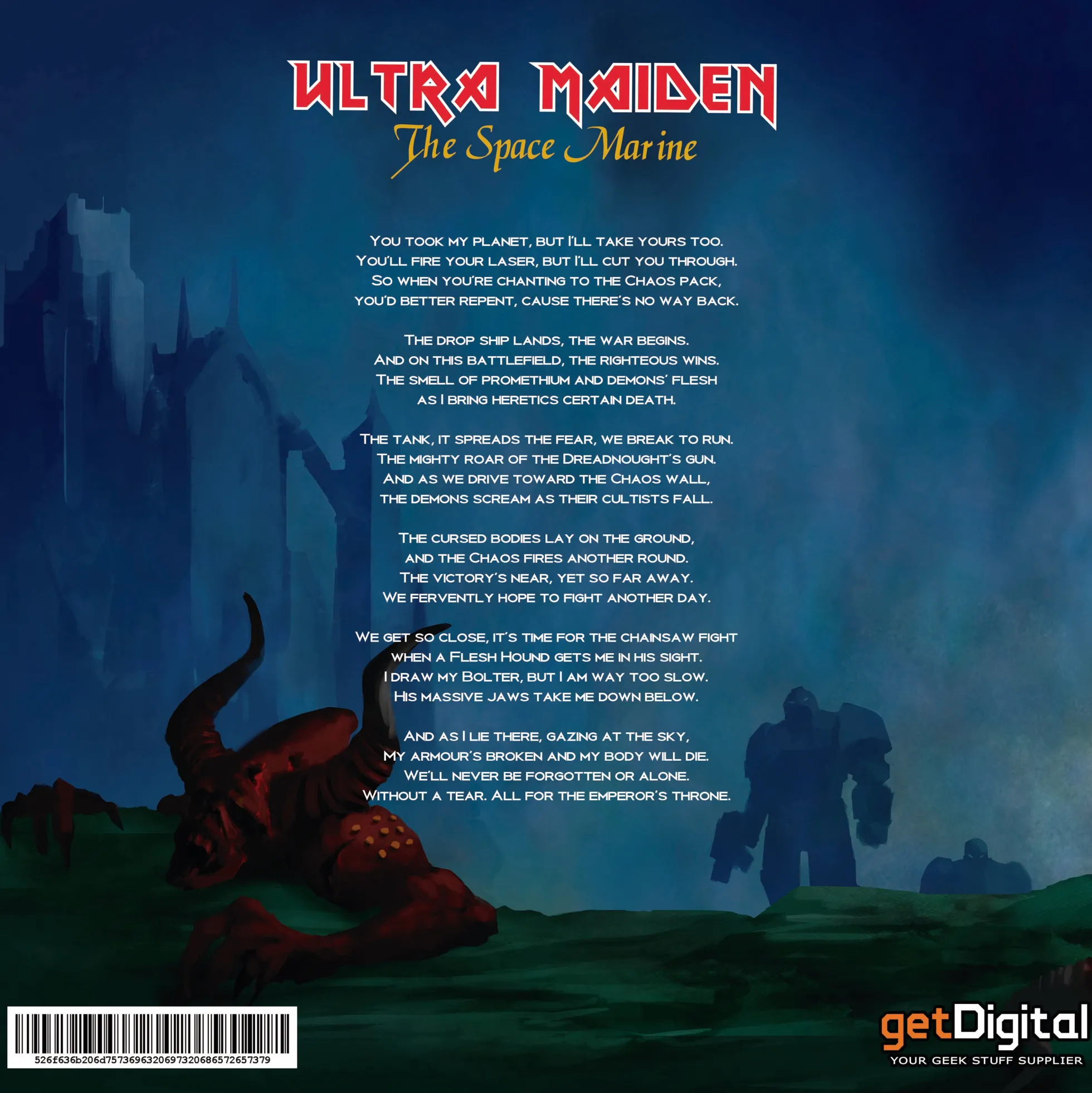 Ultra Maiden Plattencover - The Space Marine