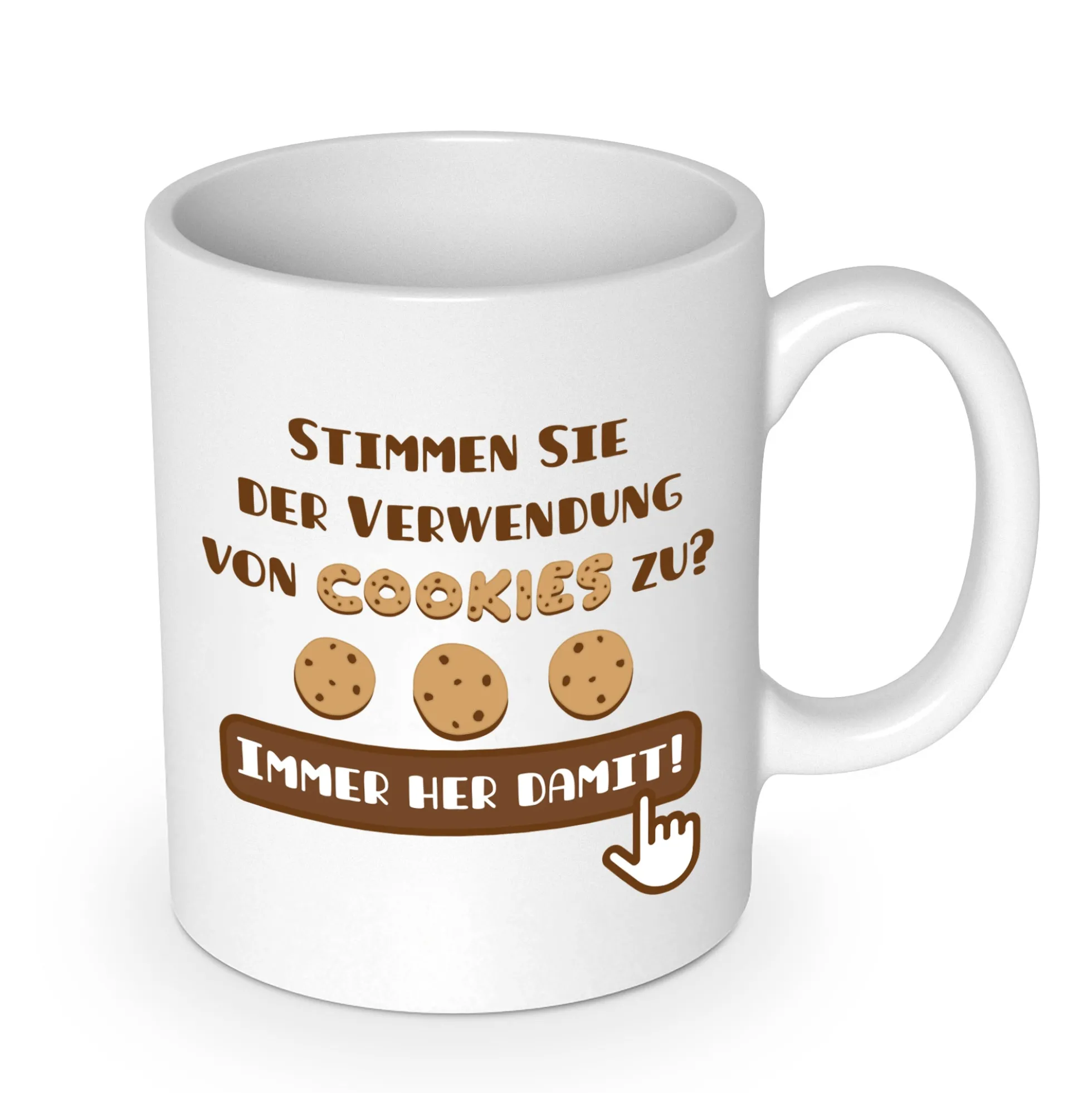 Verwendung von Cookies Becher
