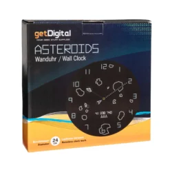 Wanduhr Asteroids