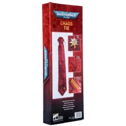 Warhammer 40.000 Chaos Krawatte mit Anstecknadel