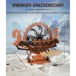 Wikinger Drachenschiff Holzbausatz