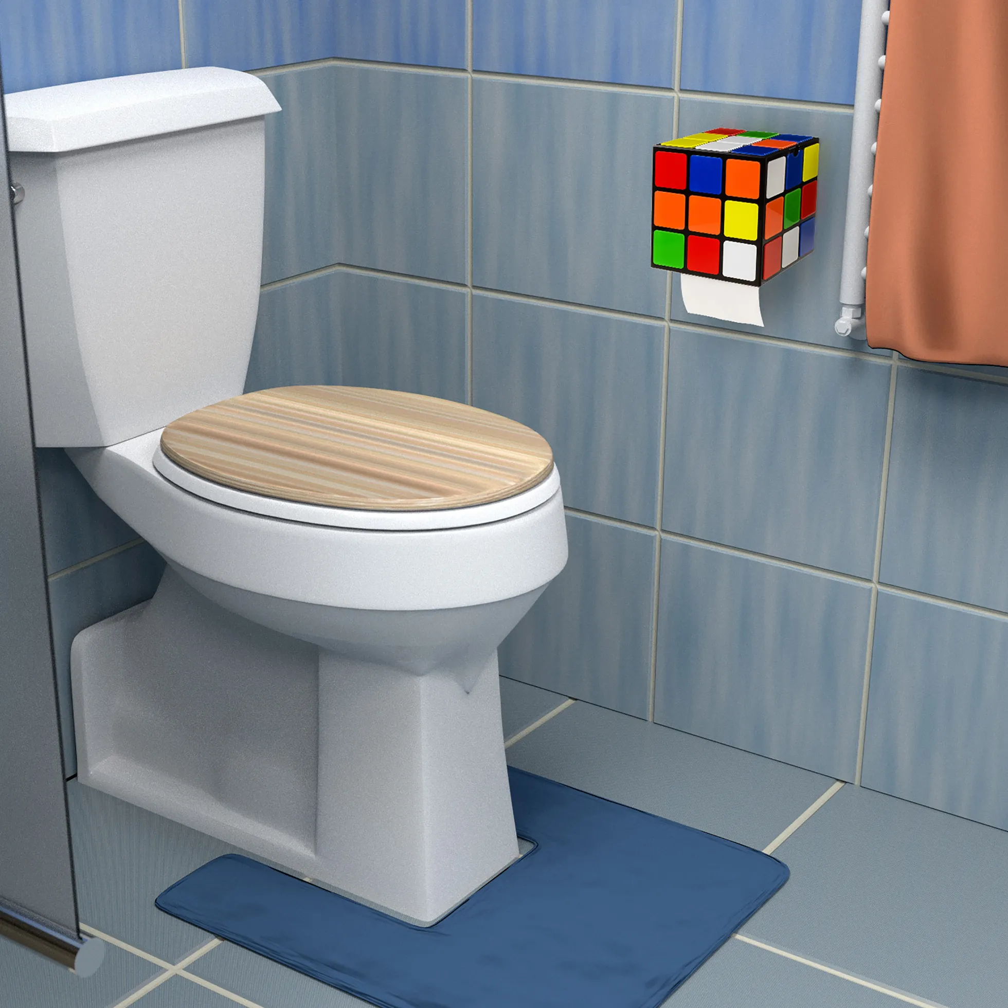 Zauberwürfel Toilettenpapierhalter