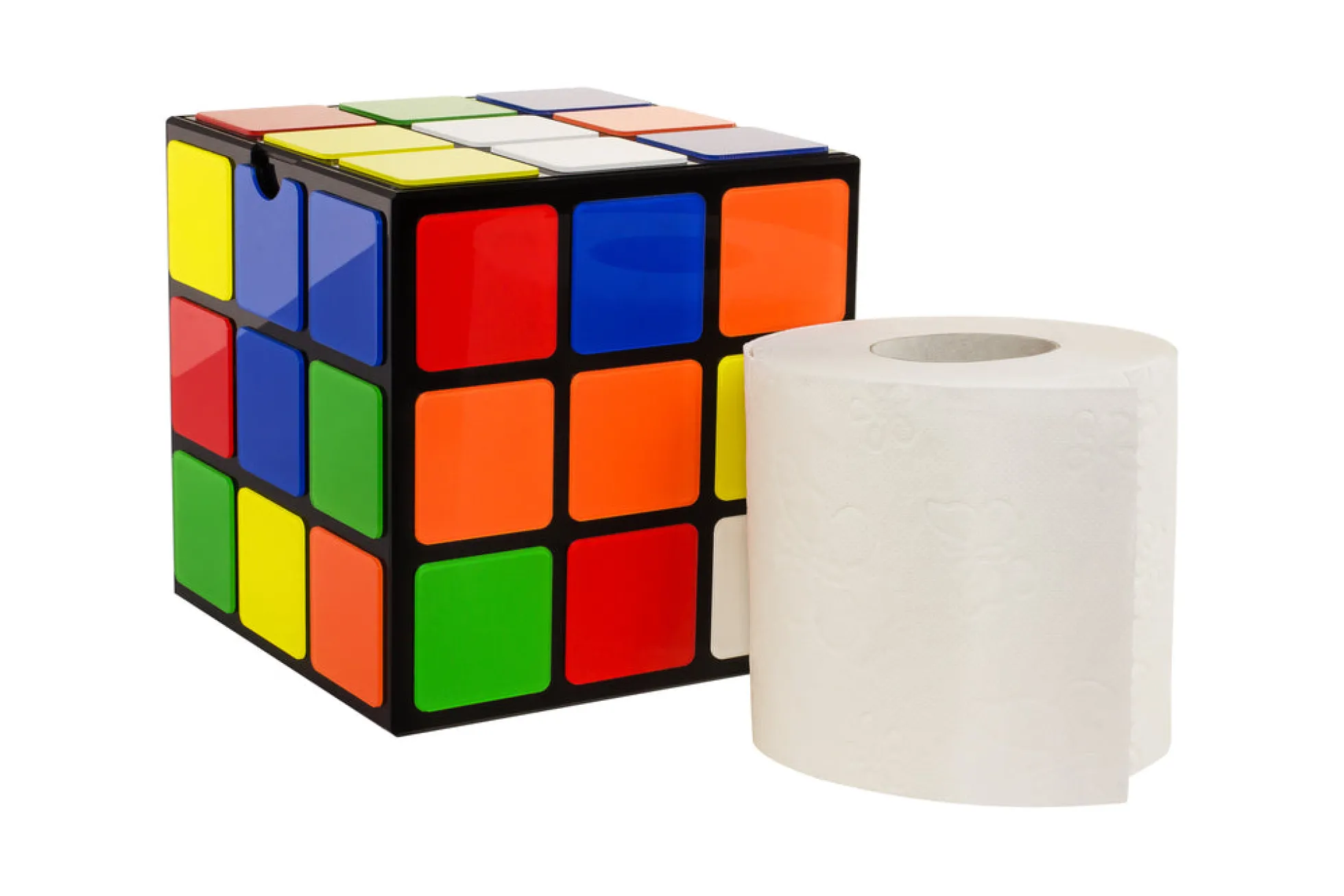 Zauberwürfel Toilettenpapierhalter